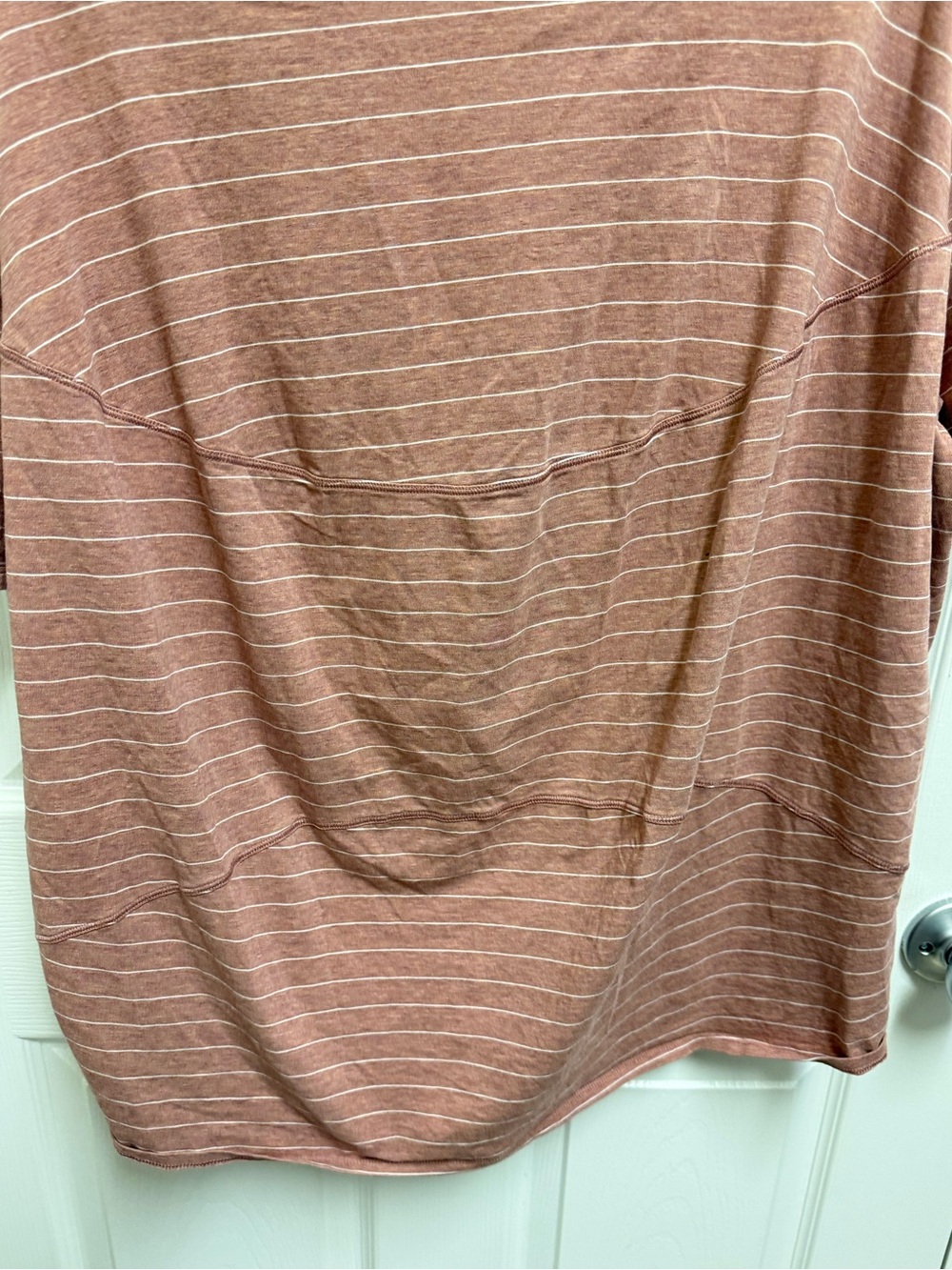 Lululemon Striped Short-Sleeve Tee in Dusty Rose - Picture 8 of 9